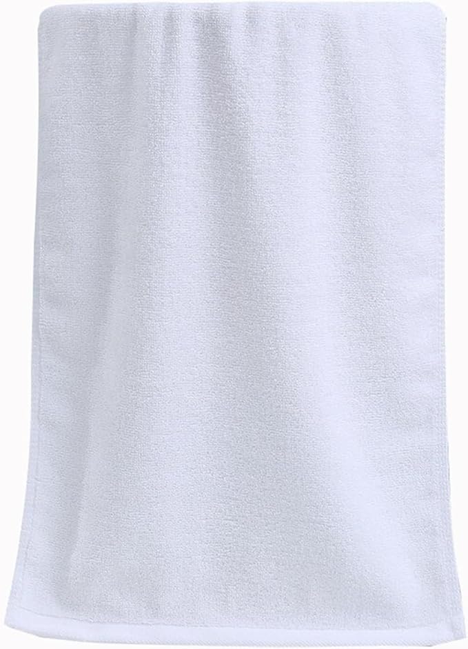 3-Pack Cotton Towels, Thick and Soft 120g Bath and Face Towels, Absorbent for Home Use(White)