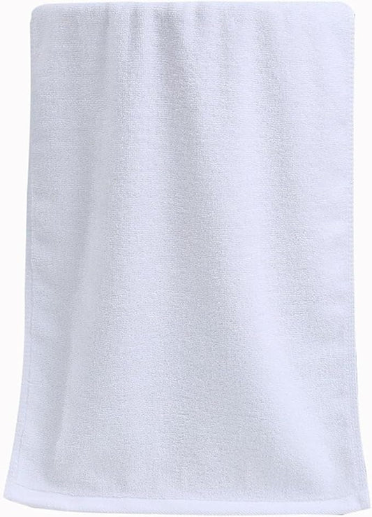 3-Pack Cotton Towels, Thick and Soft 120g Bath and Face Towels, Absorbent for Home Use(White)