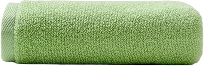 3-Pack Solid Color Cotton Towels, Soft Absorbent Bath Towels for Home(Green)