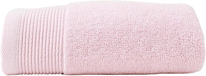 32 Ply Cotton Bath Towel Thick Absorbent Soft Face Towel 3 Pack for Home(Pink)