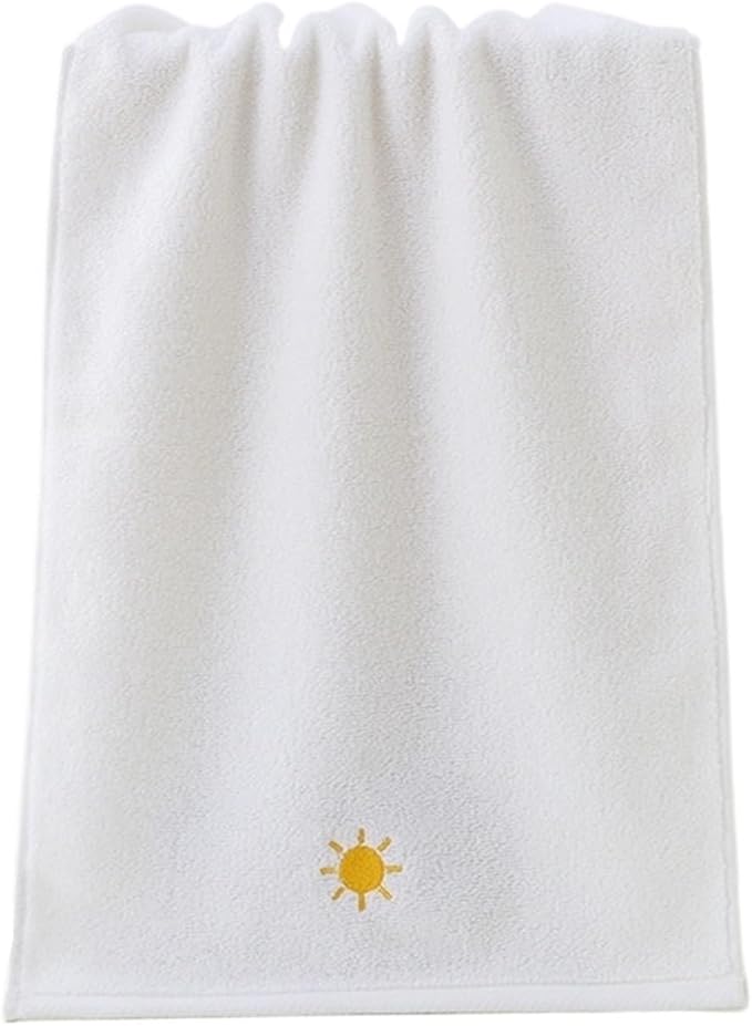 3 Pack Cotton Towels, Thick and Absorbent for Bath & Face, 74x34cm(White)