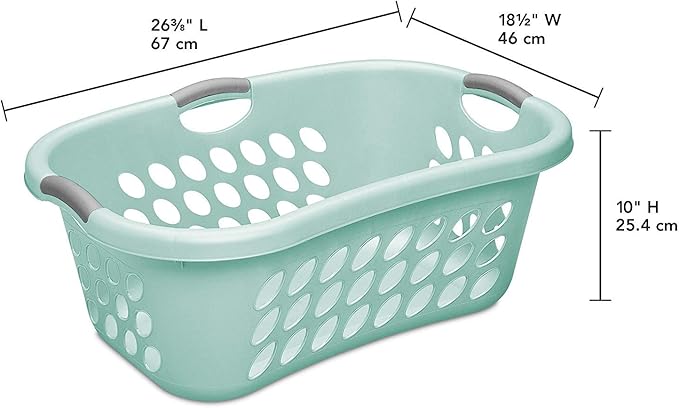 STERILITE 12107906 1.25 Bushel Hiphold Laundry Basket