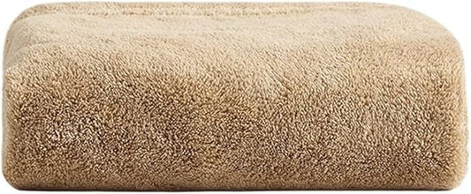 3 Pack Coral Fleece Towels, Thick Soft Bath Towels Absorbent & Minimal Shedding(Brown)