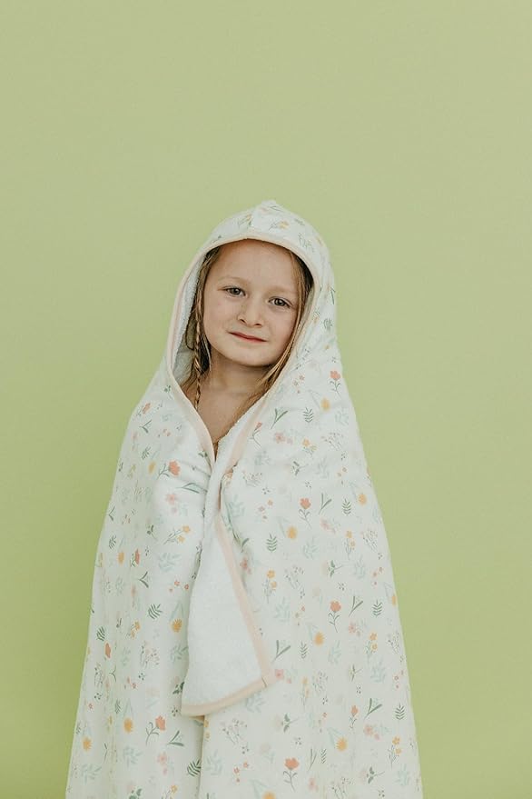 Copper Pearl Hooded Bath Towels Premium Knit/Terry Cloth Toddler Towels with Hood, Pockets, and Cool Designs - Great to Gift and Make Bath Time Fun - Big Kids Hooded Towel, Mabel