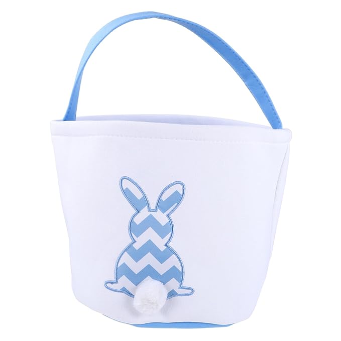 1pc Easter Bunny Basket Plush Tail for Candy Storage Cute Cloth for Easter Decoration Handheld Holder for and Daily Use Bright Design