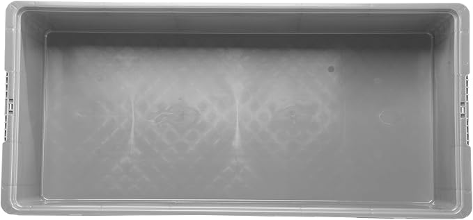 Hudson Exchange 32 x 15 x 7.5" (2 Pack) Straight Wall Handled Storage Container Tote, Gray