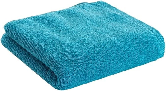3PCS Pure Cotton Towels， Bath and Face Towels for Adults， Gentle on Skin(Blue)