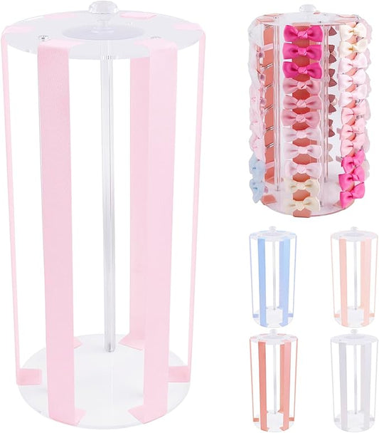 OOSAKU Headband Holder Bow Organizer for Girls,Baby Hair Clips Storage Stand, Hair Accessory Organizer Rack for Baby Newborn Infant Toddler Kids (YT-BXZ-9-ju)