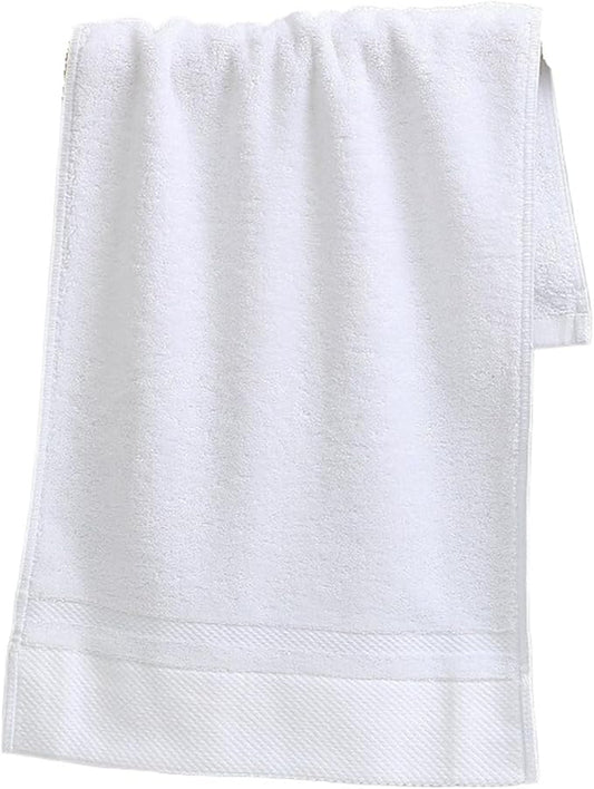 3 Pack Cotton Bath Towels, Soft and Absorbent, Long Staple Cotton Face Hand Towels(White)