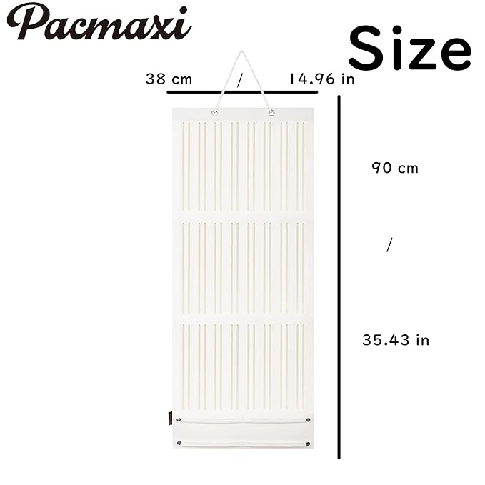 Baby Girl Hair Bows & Clips Organizer - Sturdy Stand, Wall Hanging for Nursery Decor (White, Large)