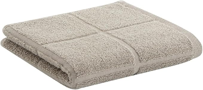 3 Pack Cotton Towels with Hem & Hang Loop, Honeycomb Weave, Thick Face Hand Towels for Home(Grey)