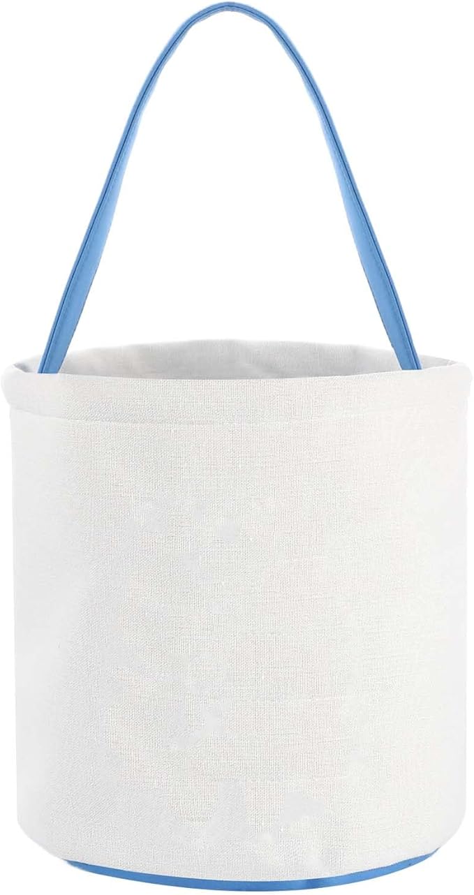 Easter Bunny Basket Bags,Canvas Cotton Easter Baskets for Kids Empty,Easter Bunny Basket,Perfect for Girls Boys Easter Egg Hunts,Easter Baskets for Kids