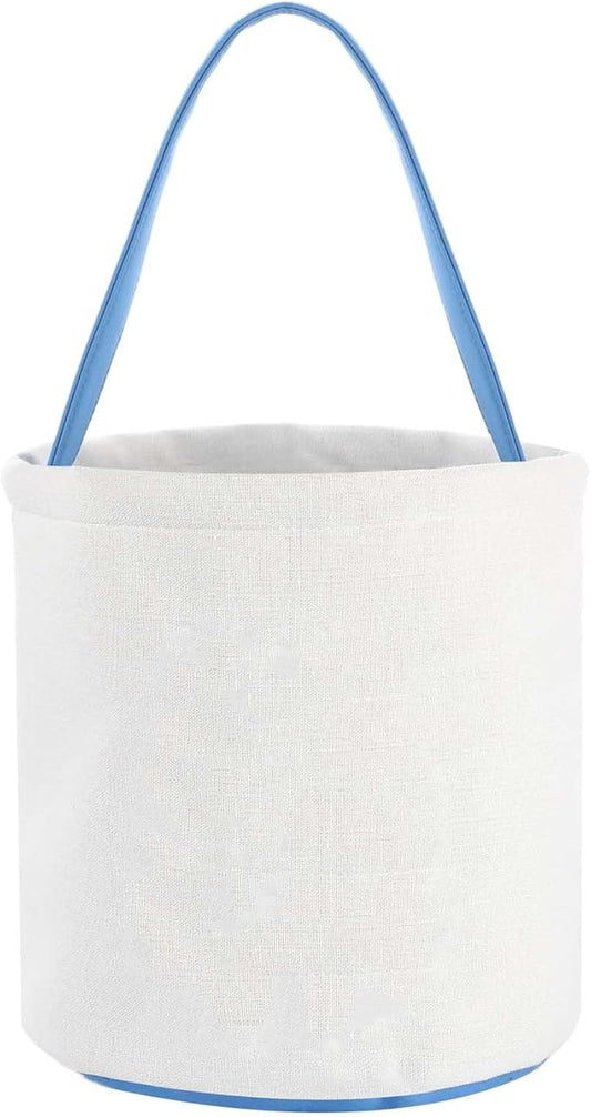 Easter Bunny Basket Bags,Canvas Cotton Easter Baskets for Kids Empty,Easter Bunny Basket,Perfect for Girls Boys Easter Egg Hunts,Easter Baskets for Kids