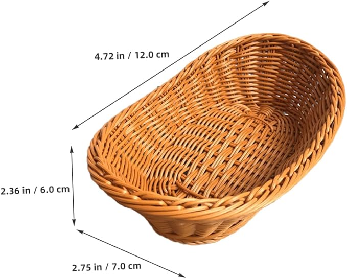 1pc Mini Decorative Basket Handmade Woven Easter Activity Prop for Home and School Desktop Decoration for Crafts and Nursery Use