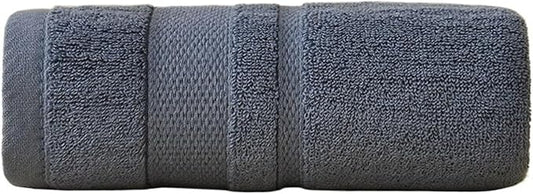 3-Piece Pure Cotton Towel Set, Thick and Soft, Absorbent for Bath and Face, Minimal Shedding, (Grey)