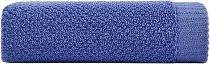 3 Pack Cotton Thick Bath Towels, Plush Absorbent Towels, Face Towels for Adults(Blue)
