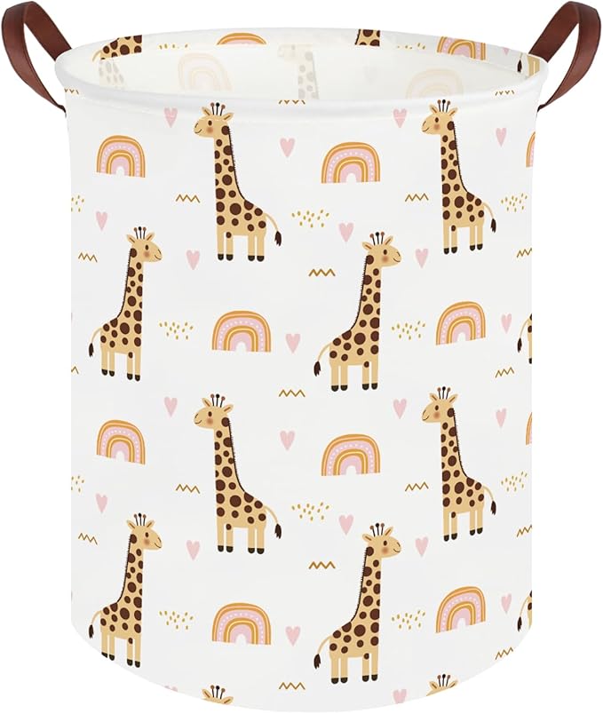 Giraffe hamper,Baby diaper organizer,Collapsible waterproof basket for dirty clothes,Baby Hamper for Nursery,Kids Room Organizer,Baby room decor,Gift basket(Giraffe)