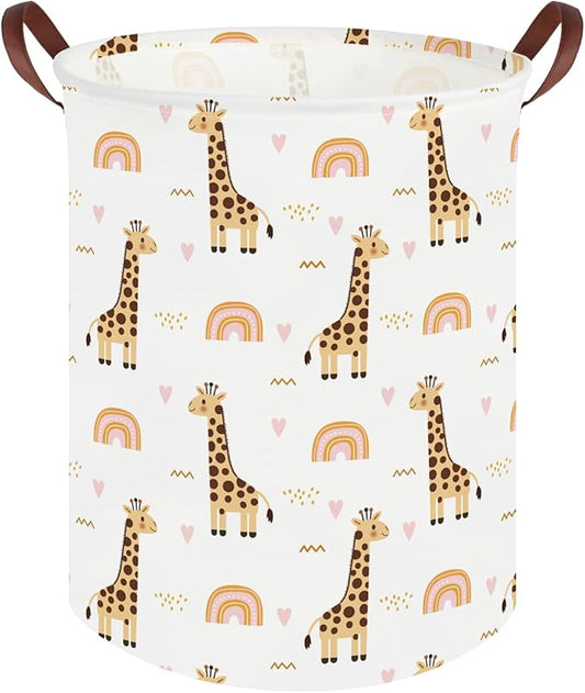 Giraffe hamper,Baby diaper organizer,Collapsible waterproof basket for dirty clothes,Baby Hamper for Nursery,Kids Room Organizer,Baby room decor,Gift basket(Giraffe)