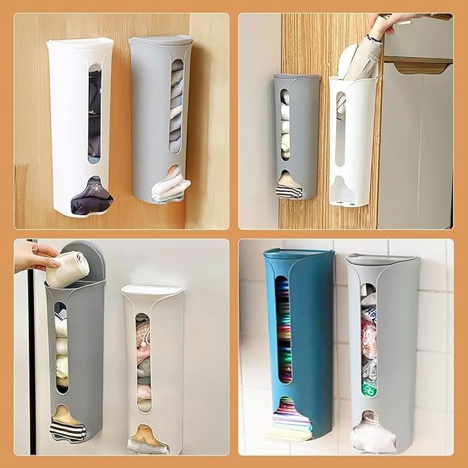 2023 New Wall Mounted Socks Panties Storage Box, Underwear Organizer Wall Mount - Punch Free Multifunctional Storage Box for Storing Panty, Lingerie, Ties (3PCS)