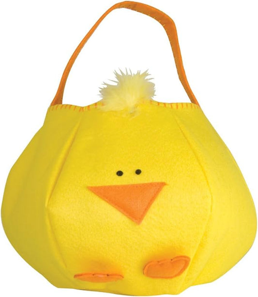 Felt Easter Peep Basket Bucket Bag (Yellow)