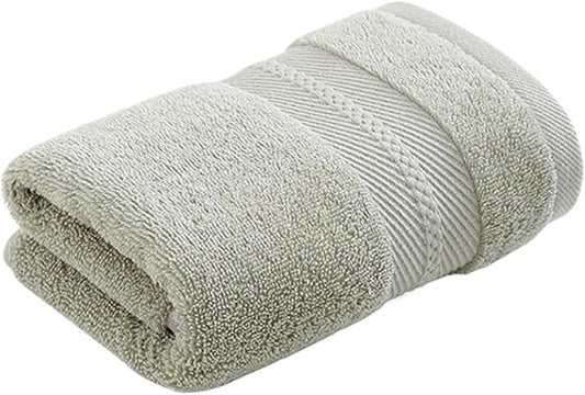 3-Pack Cotton Towels, Soft Bath and Face Towel Set, Absorbent for Home(Green)
