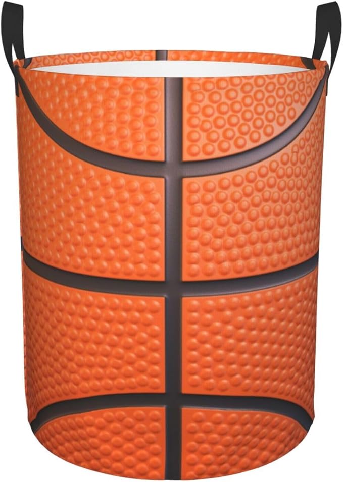 Basketball Laundry Basket Room Décor Hamper Clothes Storage Bucket Toy Organizer Foldable Waterproof Bathroom Laundry Storage Bedroom Large