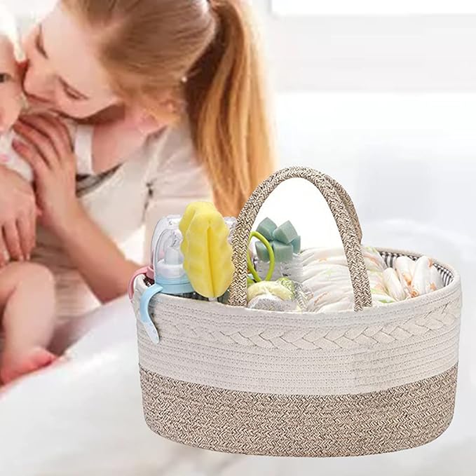 Baby Diaper Portable Nursery Storage Basket Mummy Carriage Bag