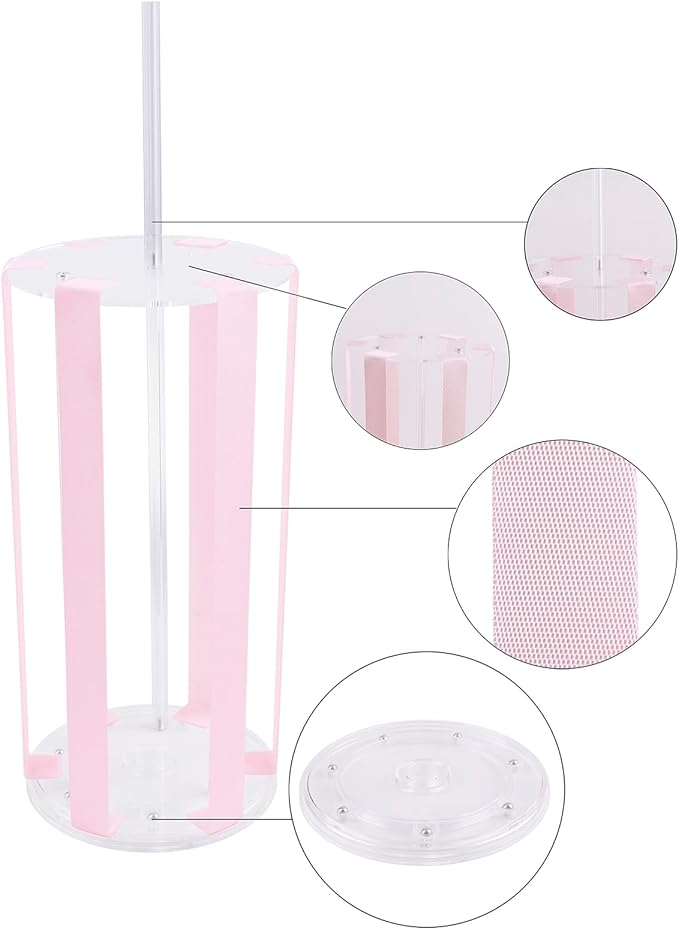 Bow Holder Bow Organizer for Girls,Baby Hair Clips Storage Stand, Rotatable Hair Accessory Organizer Rack for Baby Newborn Infant Toddler Kids (snzp-14-1)