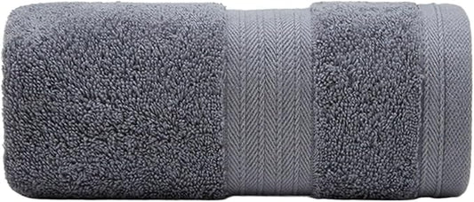 6 Pack Cotton Face Towels, Soft & Absorbent Bath Towels for Women Men, 35x35cm(Grey)