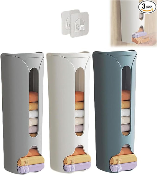 2023 New Wall Mounted Socks Panties Storage Box, Underwear Organizer Wall Mount - Punch Free Multifunctional Storage Box for Storing Panty, Lingerie, Ties (3PCS)
