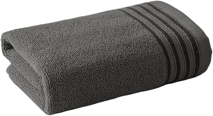 3 Pack Cotton Towels 30x60cm, Soft Thick Bath & Hand Towels, Gentle for Everyday Use(Grey)
