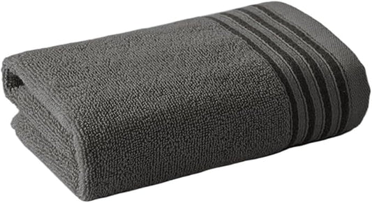 3 Pack Cotton Towels 30x60cm, Soft Thick Bath & Hand Towels, Gentle for Everyday Use(Grey)