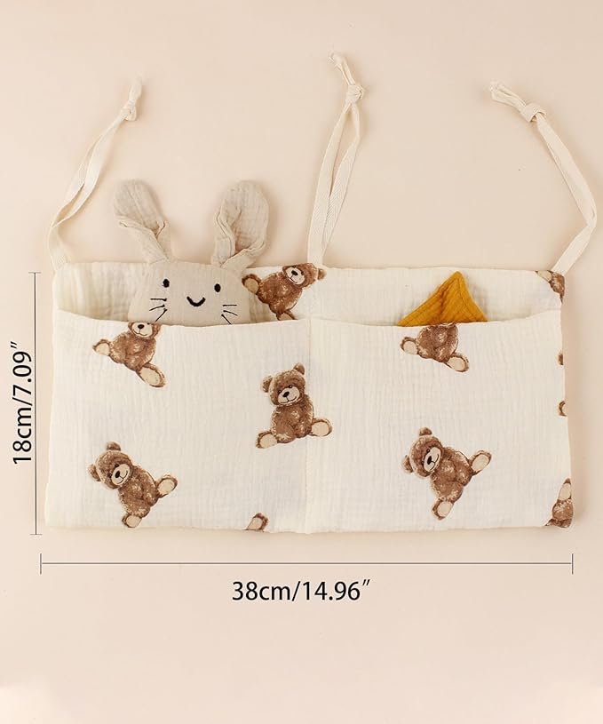 Baby Bedside Hanging Bags Storage Organizer Milk Bottle Toy Crib Baby Nappy-Bag Bed-Bunk Organizing Bag