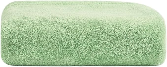 3 Pack Coral Fleece Towels, Thick Soft Bath Towels Absorbent & Minimal Shedding(Green)