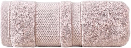 3 Pack Cotton Bath Towels, Soft Absorbent Quick Dry Face Hand Towels, 32 Ply(Pink)