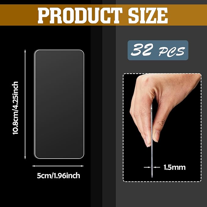 Yookeer 32 Pack 4.25 x 2 In Drawer Dividers for Storage Bins Plastic Storage Hardware Cabinet Dividers for Teacher Toolbox, Small Parts Organizer, Screw Organizer
