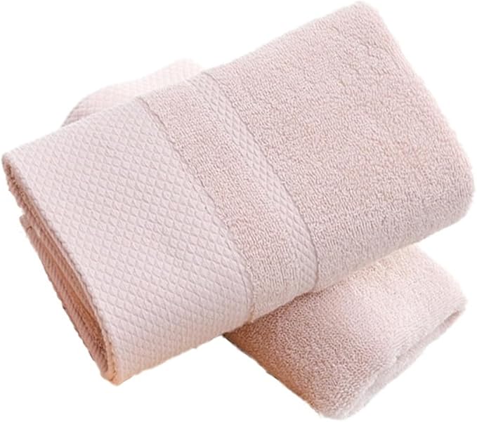 3 Pack Cotton Towels, Thick Soft Bath Towel Set Highly Absorbent Face Towel(Light Brown)