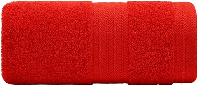 6 Pack Cotton Face Towels, Soft & Absorbent Bath Towels for Women Men, 35x35cm(Red)