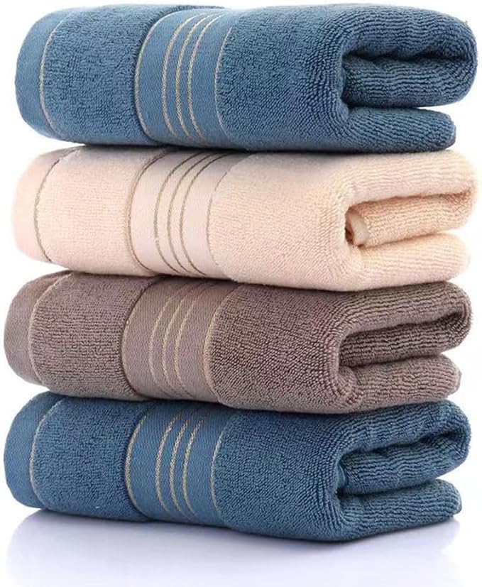 2 Pack Hand Towels for Bathroom - 100% Cotton Decorative Soft & Highly Absorbent Towel Set for Face, Spa, Gym, Kitchen, Hotel, 13x30 Inch (Blue - 2 Pack)