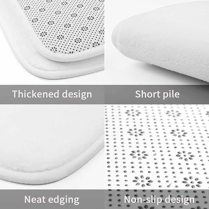 4 Piece Bathroom Rug Set with Shower Curtain, Non-Slip Bath Mat Toilet Cover Set, Bike Bathroom Rug Sets