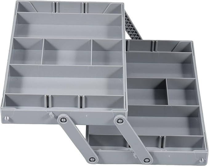 2/3 Tier Drawer Organizer, Collapsible Multi Level Drawer Organizer Tray, Expandable Bathroom Desk Drawer Organizer Trays, Adjustable Compartments Storage Trays for Jewelry (Single Row 2 Tiers)