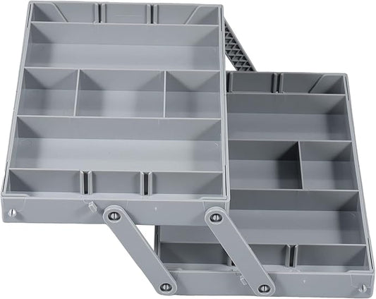 2/3 Tier Drawer Organizer, Collapsible Multi Level Drawer Organizer Tray, Expandable Bathroom Desk Drawer Organizer Trays, Adjustable Compartments Storage Trays for Jewelry (Single Row 2 Tiers)