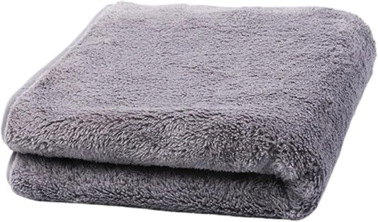 3 Pack Coral Fleece Towels 35x75cm Soft Absorbent Face & Bath Towels for Home Use(Grey)