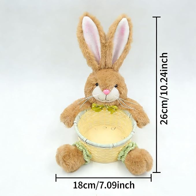 Easter Basket - Bunny Eggs Storage Organizer | Candy Storage Basket,for Kids Party Holiday Family Gathering Food Snacks Chocolate Candy Biscuits