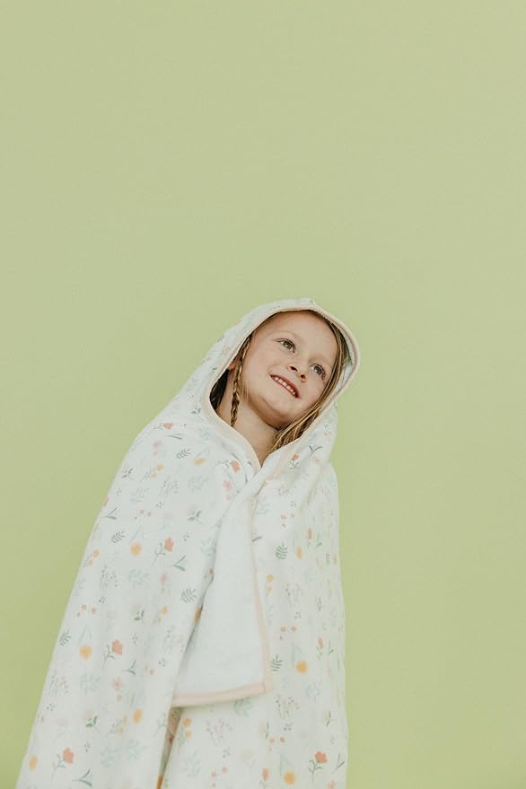 Copper Pearl Hooded Bath Towels Premium Knit/Terry Cloth Toddler Towels with Hood, Pockets, and Cool Designs - Great to Gift and Make Bath Time Fun - Big Kids Hooded Towel, Mabel