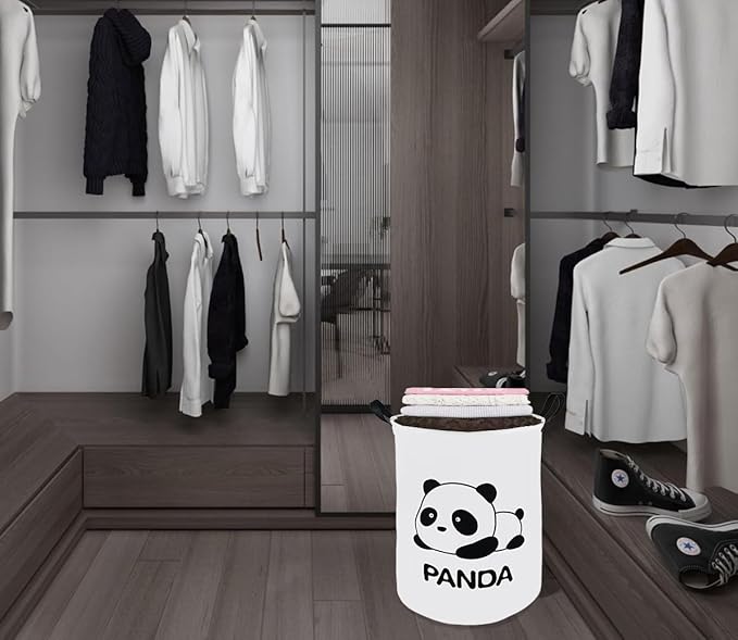 19.8" Round Kids Laundry Basket Gift Basket Storage Laundry Hamper Laundry Basket Baby Toys Nursery Bin with Handles,Storage Basket for Kids Room Bedroom Decor
