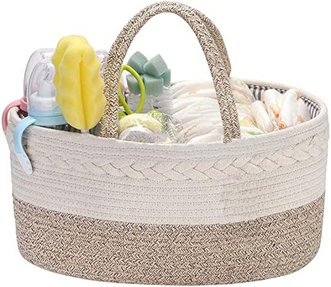 Baby Diaper Portable Nursery Storage Basket Mummy Carriage Bag