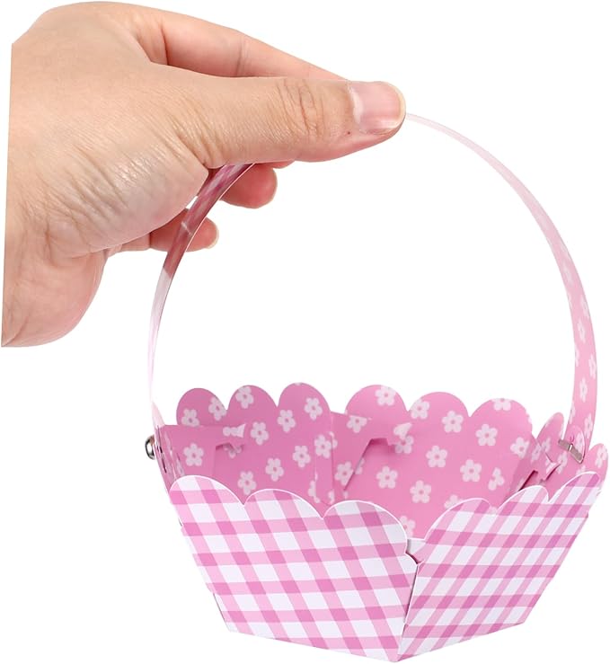 12pcs Easter Basket Eggs and Adorable Bunny Designs for Easter Hunts and Festive Decoration