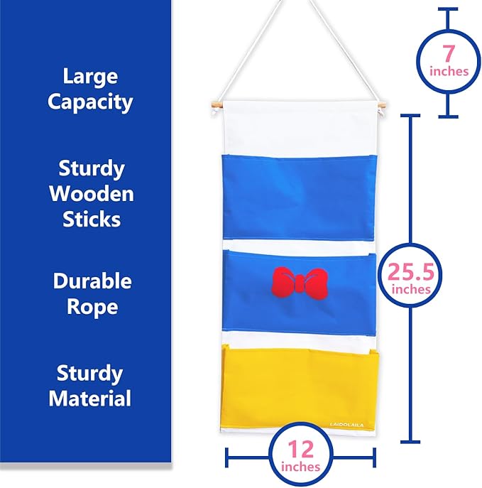 Fish Extender for Disney Cruise, 3-Pocket Hanging Organizer,Cruise Door Gift Holder，Must Have with Pixie Dust Gift Holder (2025 Edition)