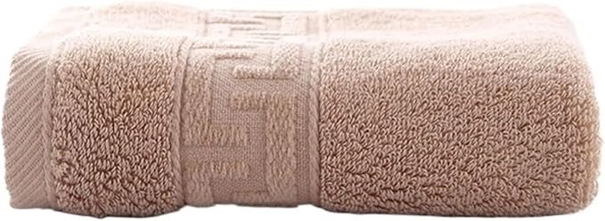 3-Pack Cotton Towels, Soft Absorbent Cloths for Personal Use, 34x34 cm(Brown)